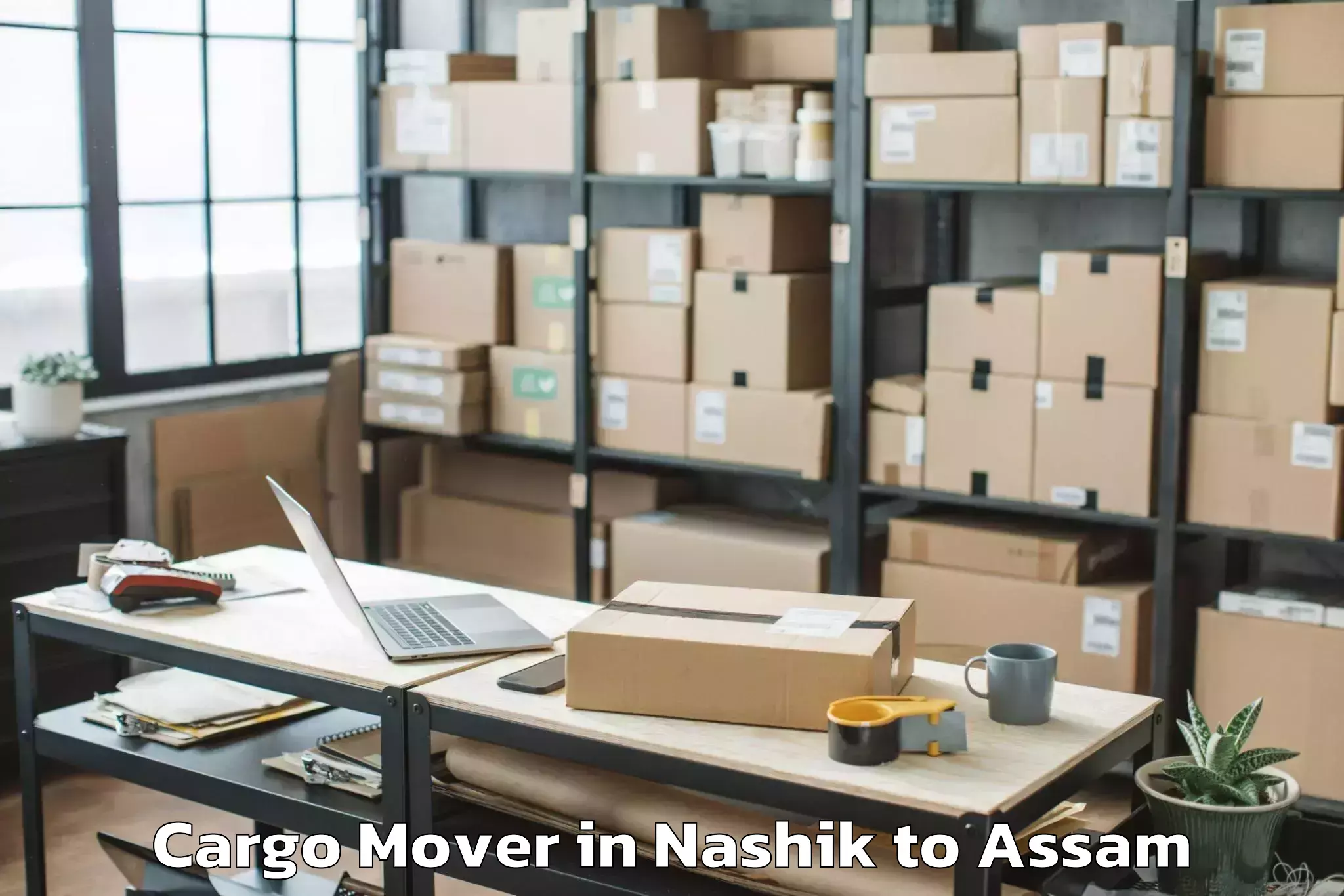 Top Nashik to Silapathar Cargo Mover Available